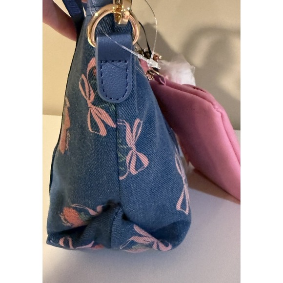 NWT Juicy Couture Strawberry Festival Mini Tote Bag - Denim Multi - Picture 4 of 8